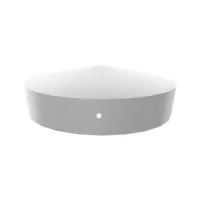 CAPPUCCIO METALLO ZINC. PIATTO  CAP-R120