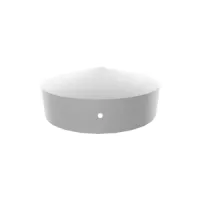 CAPPUCCIO METALLO ZINC. PIATTO  CAP-R80