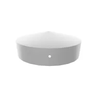 CAPPUCCIO METALLO ZINC. PIATTO  CAP-R100