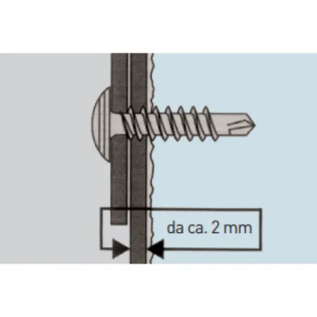 VITE AUT. PROFILI METALLO CART. ø 4.2x2