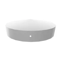 CAPPUCCIO METALLO ZINC. PIATTO  CAP-R140