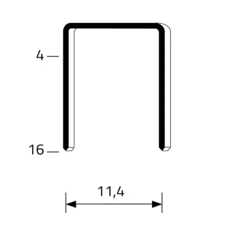 PUNTI METALLICI TYPE 80/ 4 Zn
