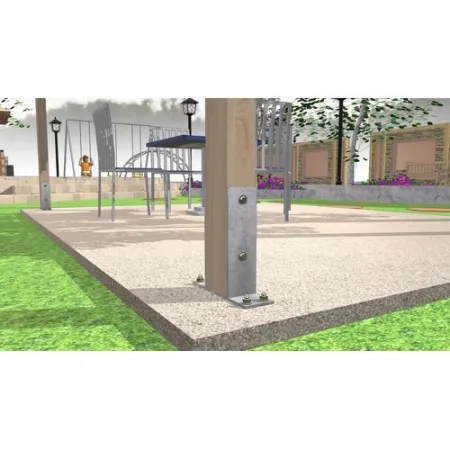 BI ANCORANTE PER PILASTRO HB 90